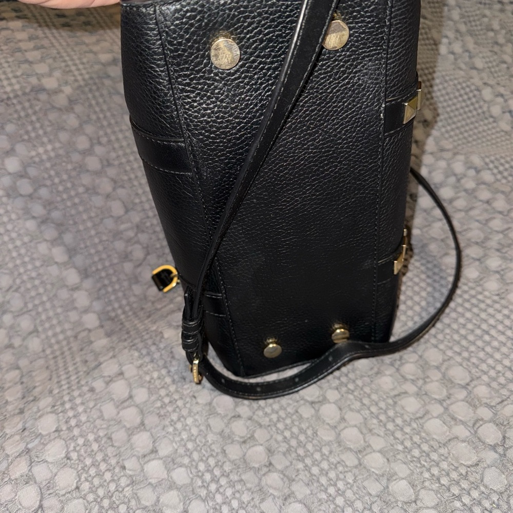 Michael Kors Black Satchel and Wallet Set with Gold Accents - Picture 7 of 8